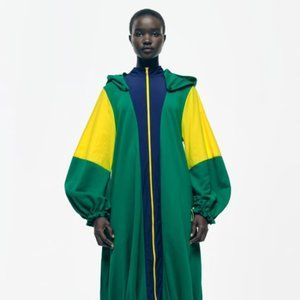 Zara Jacket Combination Trench Coat New With Tag